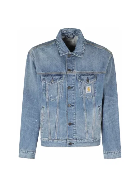 Kurtka jeansowa Carhartt Wip niebieska