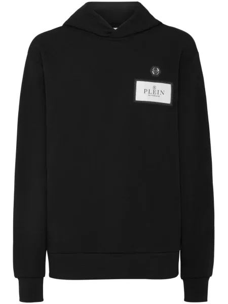 Hanorac cu glugă Philipp Plein cu imagine negru