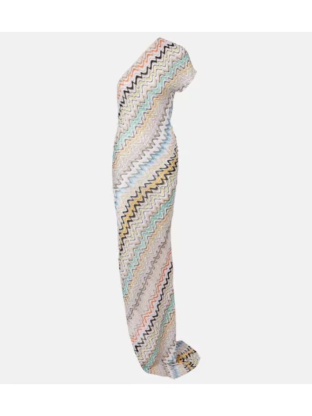 Rochie maxi Missoni cu un umăr gol