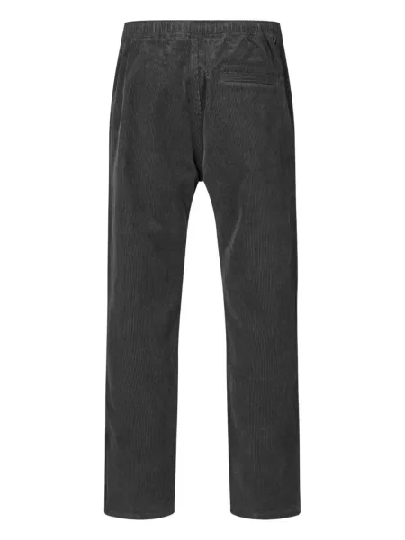 Pantaloni Samsøe Samsøe de catifea cord negru