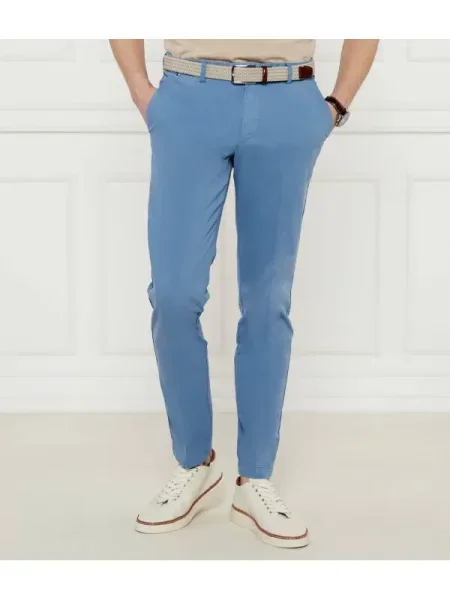 BOSS BLACK Chino nadrág | | stretch fekete