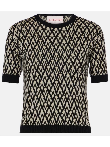 Pulover Valentino de lână negru