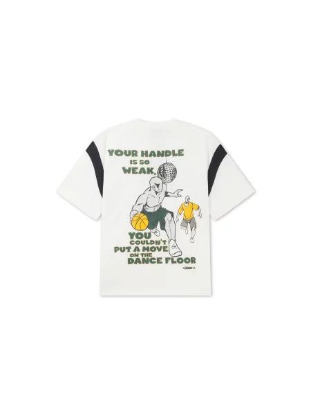 Tricou Dancefloor galben / verde / negru alb
