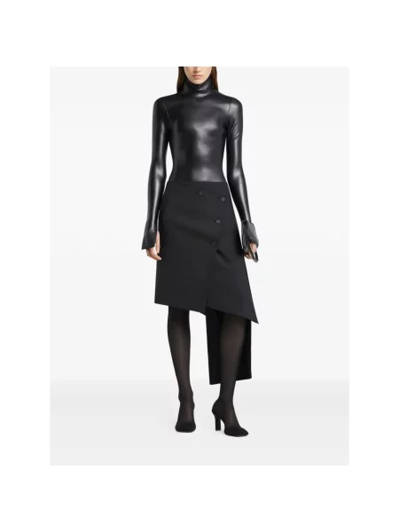 Spódnica midi Courreges czarna