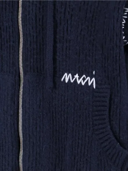 Жилетка Marni с качулка синьо