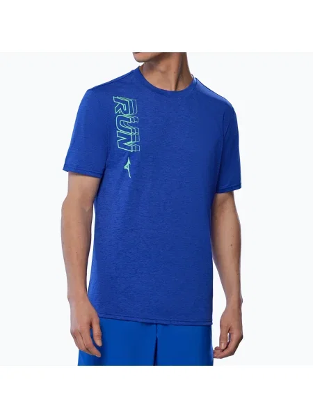 Мъжка тениска за бягане Mizuno Core Run Tee reflex blue синьо