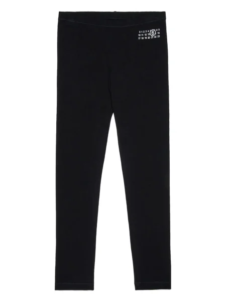 Legginsy dziecięce Mm6 Maison Margiela czarne