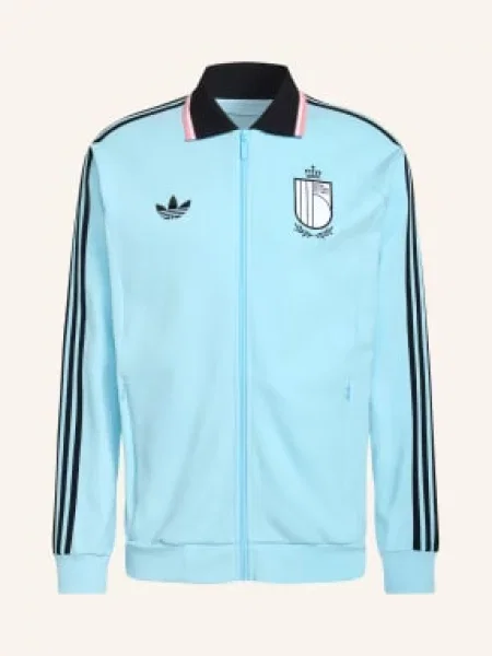 Adidas Mikina Belgien tmavě modrá / světle červená černá