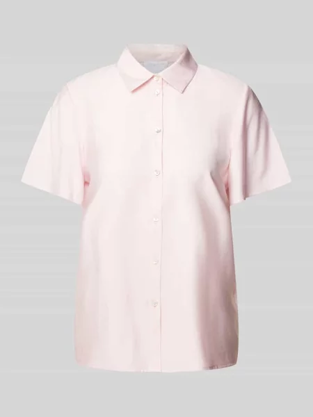Bluzka koszulowa z listwą guzikową na całej długości Jake*s Collection różowa