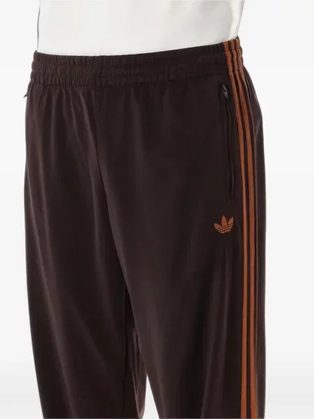 Бягане панталон Adidas с принт на райета розово
