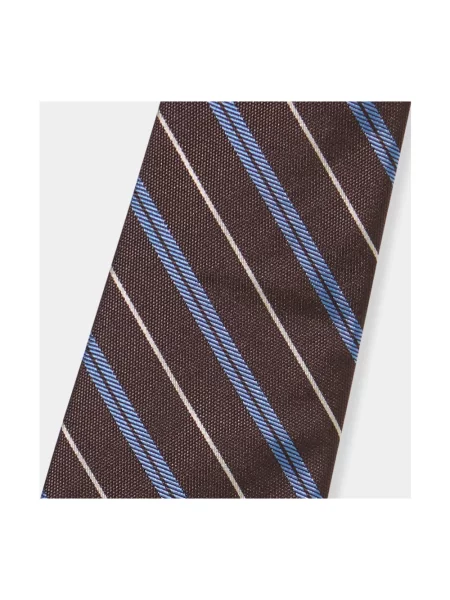 Krawat Brooks Brothers brązowy