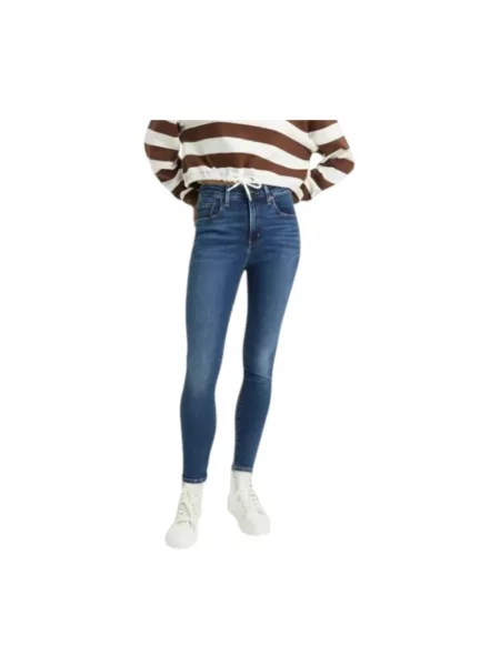 Skinny jeansy skinny Levi's niebieskie