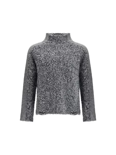 Sweter Diesel wełniany szary