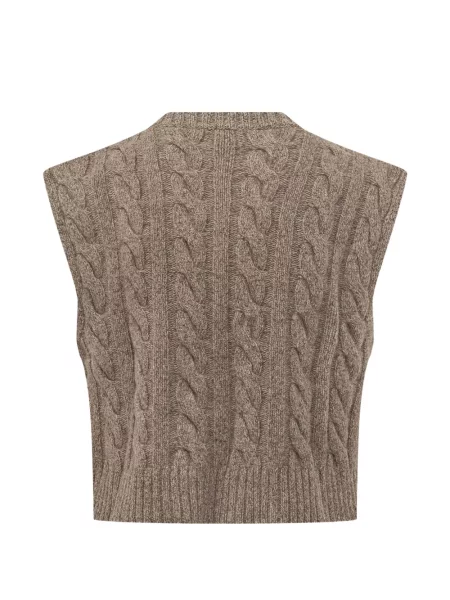 Vestă Weekend Max Mara de lână maro