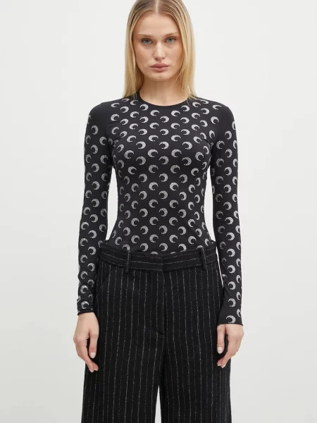Tricou mânecă lungă Marine Serre negru