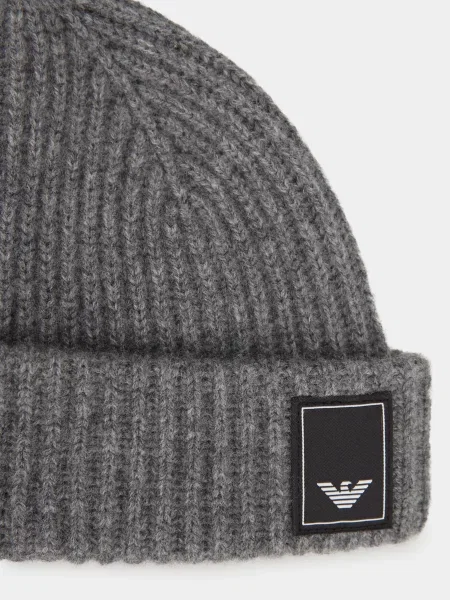 Шапка Emporio Armani серая
