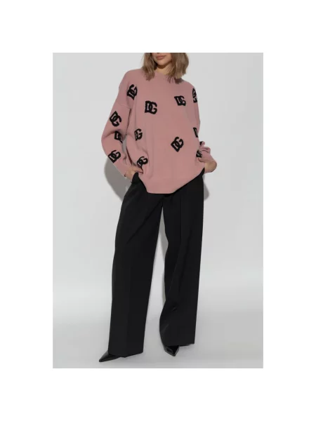 Sweter Dolce And Gabbana różowy