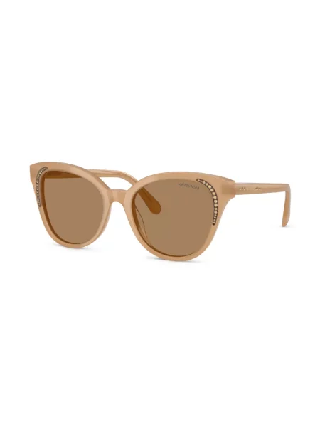 Ochelari de soare Swarovski de cristal maro