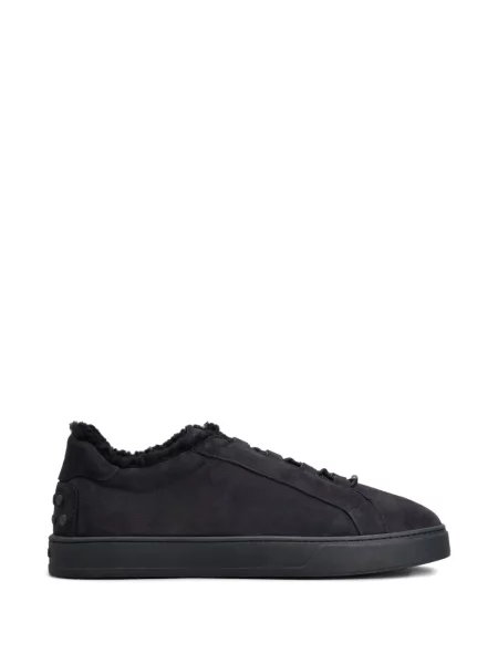 Sneakerși Tod's din piele de căprioară albastru
