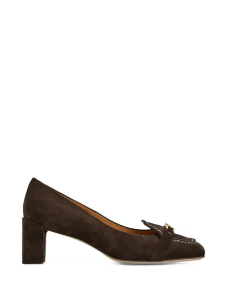 Pantofi cu toc Tod's din piele de căprioară maro
