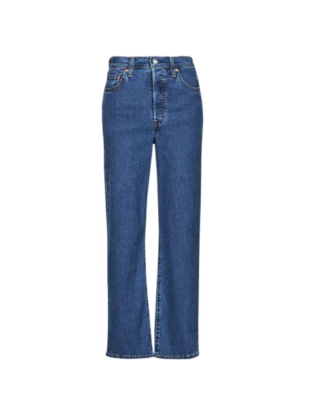 Džínsy s rovným strihom Levi's orezané modrá
