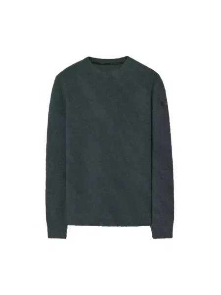 Sweter Rrd wełniany zielony