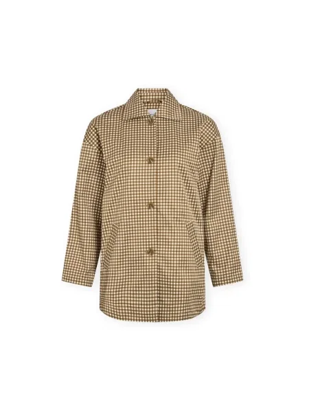 Geacă Vila în carouri alb