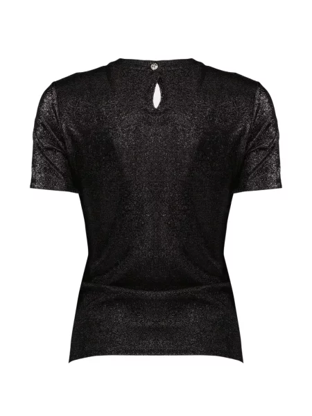 Top Rabanne drapat negru