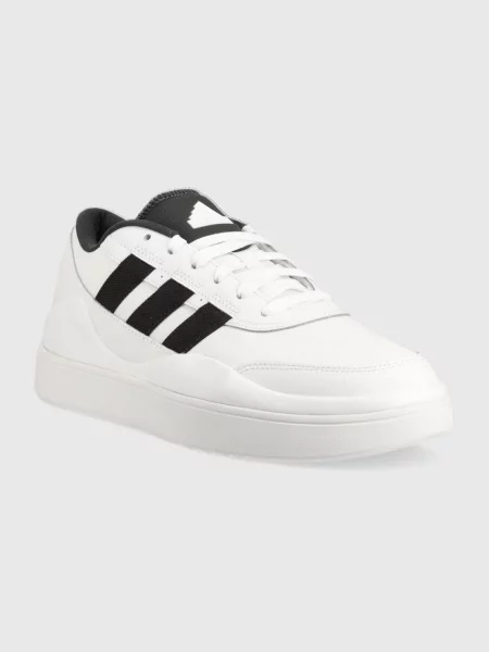 Кожаные кроссовки Adidas белые