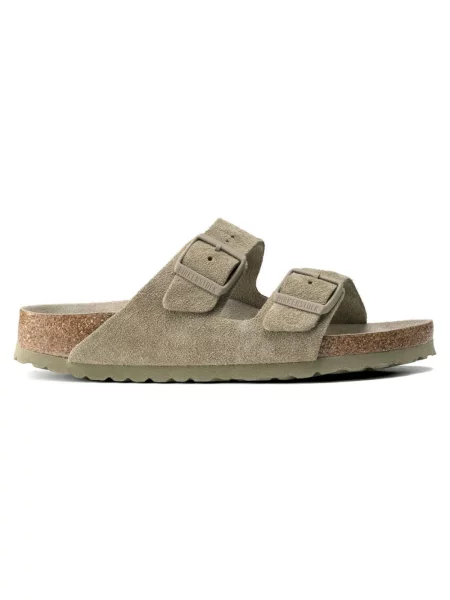 Trampki Birkenstock Arizona Soft Footbed Suede Leather Faded Khaki EUR 37 szare