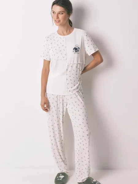 Пижама women'secret дамска от бяло