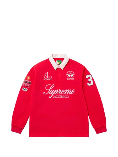 Tricou polo Supreme cu autograf roșu