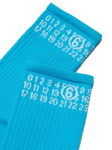 Skarpety dziecięce Mm6 Maison Margiela niebieskie