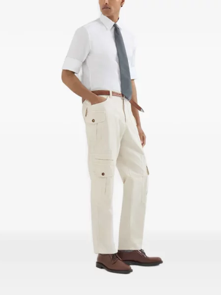 Pantaloni Brunello Cucinelli alb