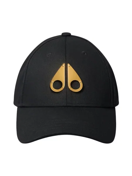 Czapka z daszkiem Moose Knuckles z logo czarna