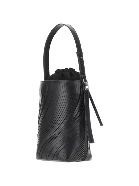 Кожена чанта Emporio Armani черно