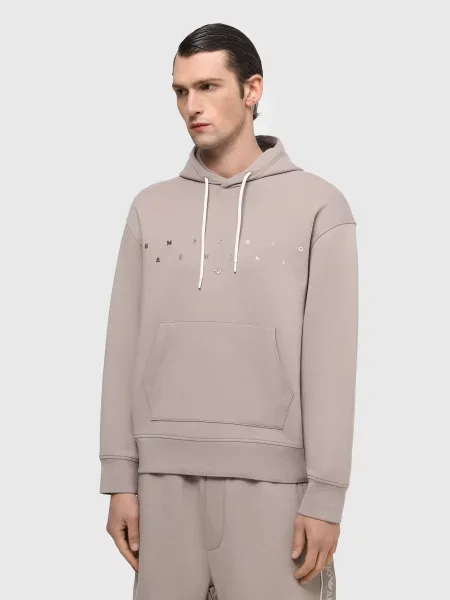 Худі Emporio Armani бежевий