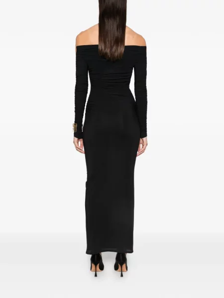 Rochie maxi Amazuìn cu volane negru