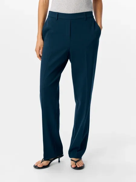 OBJECT Pantaloni cu dungă OBJLISA cyan
