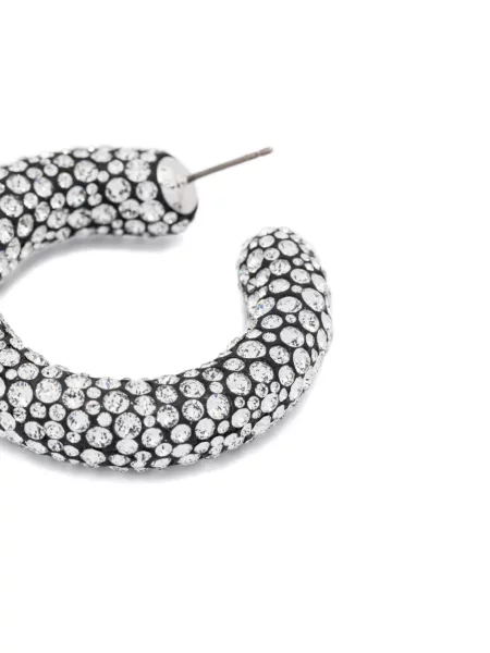 Cercei Swarovski alb