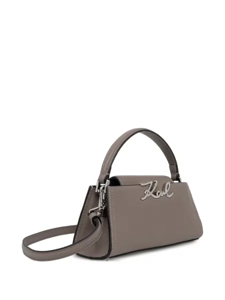 Crossbody kabelka Karl Lagerfeld sivá