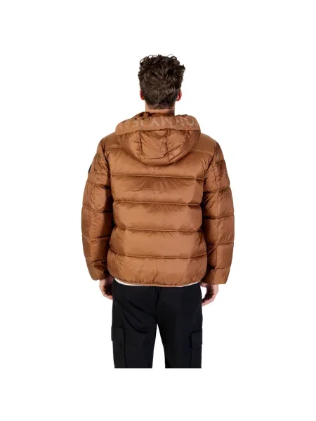 Džínsová bunda Tommy Hilfiger s autogramom hnedá