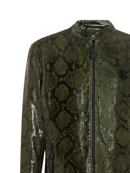 Geanta de piele Philipp Plein verde