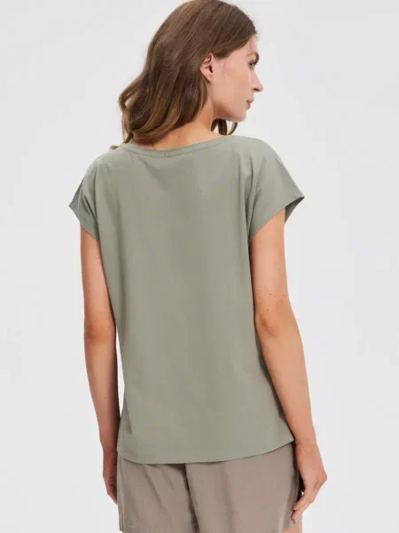 Tricou Marisse cu imagine alb
