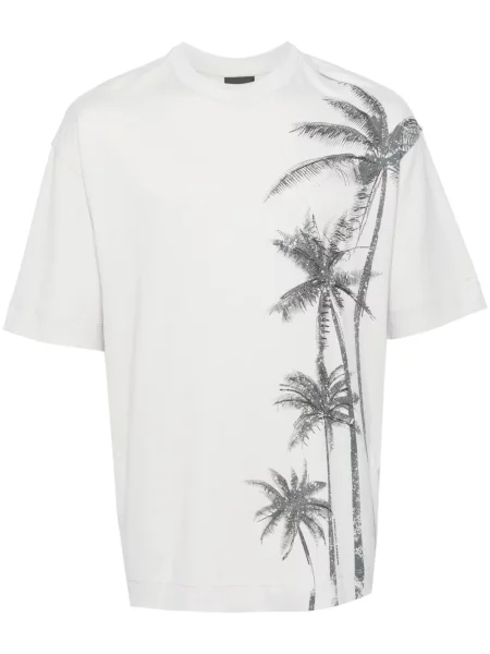 Tricou Emporio Armani cu imagine gri