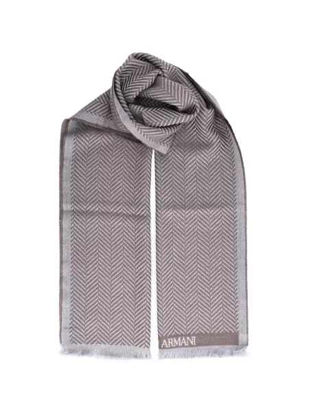 Halszálkás sál Giorgio Armani rojtokkal