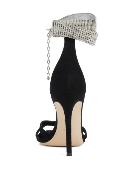 Sandale Giuseppe Zanotti de cristal negru