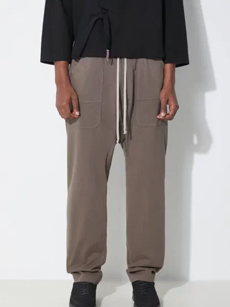 Rick Owens pantaloni de trening din maro