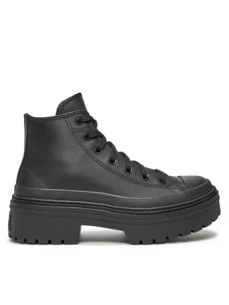 Ботильйони Converse Chuck Taylor All Star Lugged Heel Leather Platform чорний