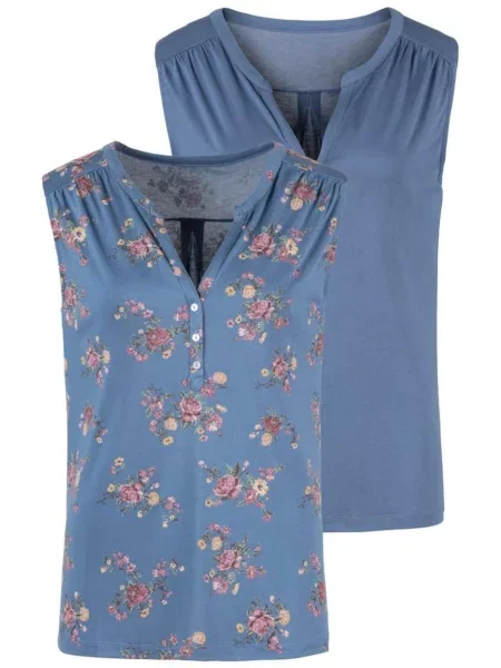 Top Lascana albastru